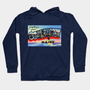 Greetings from Ogunquit, Maine - Vintage Large Letter Postcard Hoodie